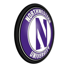Load image into Gallery viewer, Northwestern Wildcats: Round Slimline Lighted Wall Sign - The Fan-Brand