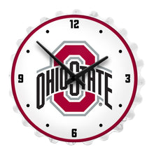 Load image into Gallery viewer, Ohio State Buckeyes: Bottle Cap Lighted Wall Clock - The Fan-Brand