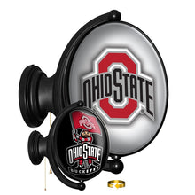 Load image into Gallery viewer, Ohio State Buckeyes: Double-Sided Original Oval Rotating Lighted Wall Sign - The Fan-Brand