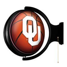 Load image into Gallery viewer, Oklahoma Sooners: Basketball - Original Round Rotating Lighted Wall Sign - The Fan-Brand