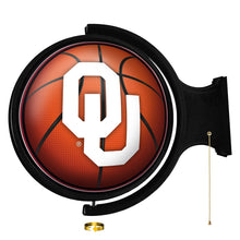Load image into Gallery viewer, Oklahoma Sooners: Basketball - Original Round Rotating Lighted Wall Sign - The Fan-Brand