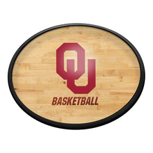 Load image into Gallery viewer, Oklahoma Sooners: Hardwood - Oval Slimline Lighted Wall Sign - The Fan-Brand