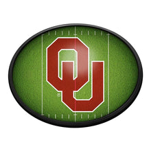 Load image into Gallery viewer, Oklahoma Sooners: On the 50 - Oval Slimline Lighted Wall Sign - The Fan-Brand
