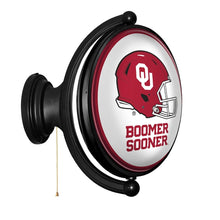 Load image into Gallery viewer, Oklahoma Sooners: Original Oval Rotating Lighted Wall Sign - The Fan-Brand