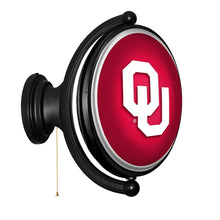 Load image into Gallery viewer, Oklahoma Sooners: Original Oval Rotating Lighted Wall Sign - The Fan-Brand