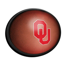 Load image into Gallery viewer, Oklahoma Sooners: Pigskin - Oval Slimline Lighted Wall Sign - The Fan-Brand