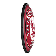 Load image into Gallery viewer, Oklahoma Sooners: Schooner - Round Slimline Lighted Wall Sign - The Fan-Brand