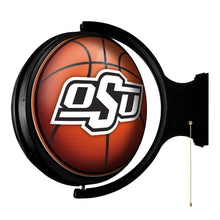 Load image into Gallery viewer, Oklahoma State Cowboys: Basketball - Original Round Rotating Lighted Wall Sign - The Fan-Brand