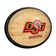Load image into Gallery viewer, Oklahoma State Cowboys: Hardwood - Oval Slimline Lighted Wall Sign - The Fan-Brand