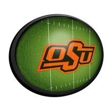 Load image into Gallery viewer, Oklahoma State Cowboys: On the 50 - Oval Slimline Lighted Wall Sign - The Fan-Brand