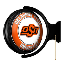 Load image into Gallery viewer, Oklahoma State Cowboys: Original Round Rotating Lighted Wall Sign - The Fan-Brand