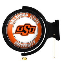 Load image into Gallery viewer, Oklahoma State Cowboys: Original Round Rotating Lighted Wall Sign - The Fan-Brand