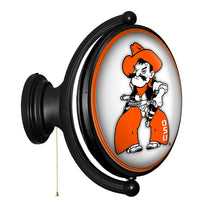 Load image into Gallery viewer, Oklahoma State Cowboys: Pete - Original Oval Rotating Lighted Wall Sign - The Fan-Brand