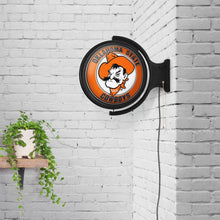 Load image into Gallery viewer, Oklahoma State Cowboys: Pete - Original Round Rotating Lighted Wall Sign - The Fan-Brand