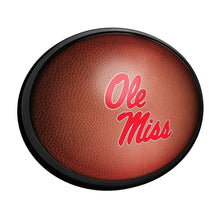 Load image into Gallery viewer, Ole Miss Rebels: Pigskin - Oval Slimline Lighted Wall Sign - The Fan-Brand