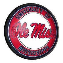 Load image into Gallery viewer, Ole Miss Rebels: Round Slimline Lighted Wall Sign - The Fan-Brand