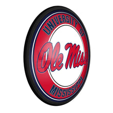 Load image into Gallery viewer, Ole Miss Rebels: Round Slimline Lighted Wall Sign - The Fan-Brand