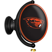 Load image into Gallery viewer, Oregon State Beavers: Original Oval Rotating Lighted Wall Sign - The Fan-Brand