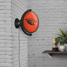 Load image into Gallery viewer, Oregon State Beavers: Original Oval Rotating Lighted Wall Sign - The Fan-Brand