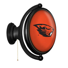 Load image into Gallery viewer, Oregon State Beavers: Original Oval Rotating Lighted Wall Sign - The Fan-Brand