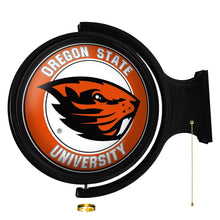 Load image into Gallery viewer, Oregon State Beavers: Original Round Rotating Lighted Wall Sign - The Fan-Brand