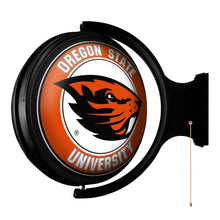 Load image into Gallery viewer, Oregon State Beavers: Original Round Rotating Lighted Wall Sign - The Fan-Brand