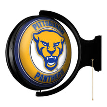 Load image into Gallery viewer, Pitt Panthers: Mascot - Original Round Rotating Lighted Wall Sign - The Fan-Brand