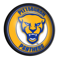 Load image into Gallery viewer, Pitt Panthers: Mascot - Round Slimline Lighted Wall Sign - The Fan-Brand