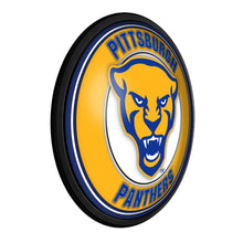 Load image into Gallery viewer, Pitt Panthers: Mascot - Round Slimline Lighted Wall Sign - The Fan-Brand