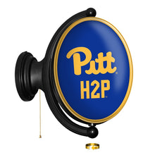 Load image into Gallery viewer, Pitt Panthers: Original Oval Rotating Lighted Wall Sign - The Fan-Brand