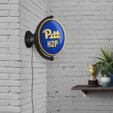 Load image into Gallery viewer, Pitt Panthers: Original Oval Rotating Lighted Wall Sign - The Fan-Brand