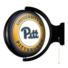 Load image into Gallery viewer, Pitt Panthers: Original Round Rotating Lighted Wall Sign - The Fan-Brand