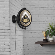 Load image into Gallery viewer, Purdue Boilermakers: Boilermaker Special - Original Oval Rotating Lighted Wall Sign - The Fan-Brand