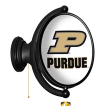 Load image into Gallery viewer, Purdue Boilermakers: Original Oval Rotating Lighted Wall Sign - The Fan-Brand
