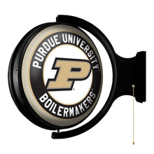 Load image into Gallery viewer, Purdue Boilermakers: Original Round Double-Sided Rotating Lighted Wall Sign - The Fan-Brand