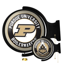 Load image into Gallery viewer, Purdue Boilermakers: Original Round Double-Sided Rotating Lighted Wall Sign - The Fan-Brand