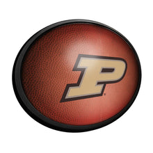 Load image into Gallery viewer, Purdue Boilermakers: Pigskin - Oval Slimline Lighted Wall Sign - The Fan-Brand