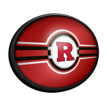 Load image into Gallery viewer, Rutgers Scarlet Knights: Oval Slimline Lighted Wall Sign - The Fan-Brand