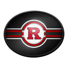 Load image into Gallery viewer, Rutgers Scarlet Knights: Oval Slimline Lighted Wall Sign - The Fan-Brand