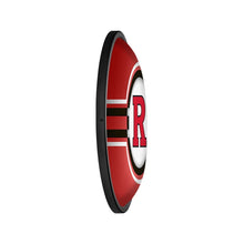 Load image into Gallery viewer, Rutgers Scarlet Knights: Oval Slimline Lighted Wall Sign - The Fan-Brand
