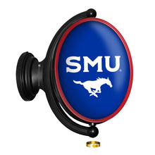 Load image into Gallery viewer, SMU Mustangs: SMU - Original Oval Rotating Lighted Wall Sign - The Fan-Brand
