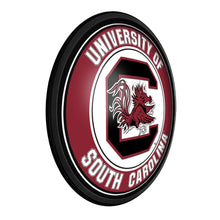 Load image into Gallery viewer, South Carolina Gamecocks: Round Slimline Lighted Wall Sign - The Fan-Brand