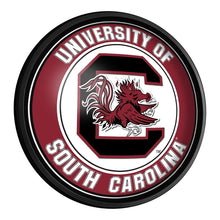 Load image into Gallery viewer, South Carolina Gamecocks: Round Slimline Lighted Wall Sign - The Fan-Brand