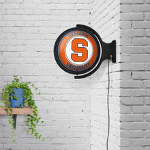Load image into Gallery viewer, Syracuse Orange: Original Round Rotating Lighted Wall Sign - The Fan-Brand