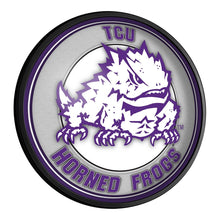 Load image into Gallery viewer, TCU Horned Frogs: Mascot - Round Slimline Lighted Wall Sign - The Fan-Brand