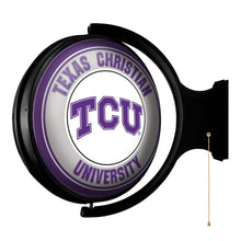 Load image into Gallery viewer, TCU Horned Frogs: Original Round Rotating Lighted Wall Sign - The Fan-Brand