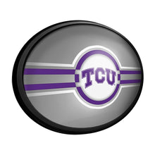 Load image into Gallery viewer, TCU Horned Frogs: Oval Slimline Lighted Wall Sign - The Fan-Brand