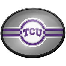 Load image into Gallery viewer, TCU Horned Frogs: Oval Slimline Lighted Wall Sign - The Fan-Brand