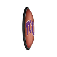 Load image into Gallery viewer, TCU Horned Frogs: Pigskin - Oval Slimline Lighted Wall Sign - The Fan-Brand