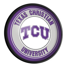 Load image into Gallery viewer, TCU Horned Frogs: Round Slimline Lighted Wall Sign - The Fan-Brand